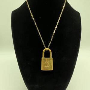 Louis Vuitton Gold Lock Necklace